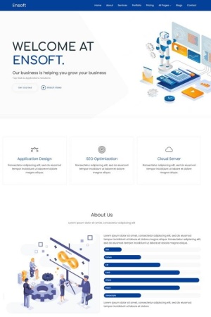 現(xiàn)代信息技術服務公司網(wǎng)站模板-Toy模板網(wǎng)編號19960